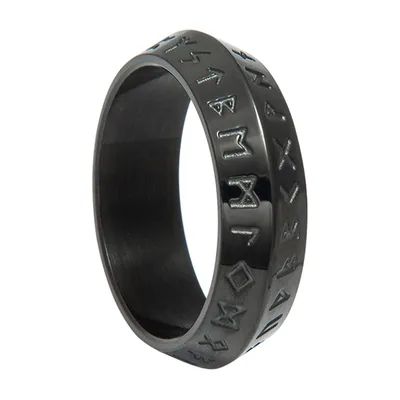 Vegvisir Wikinger Runenring aus 316L Edelstahl