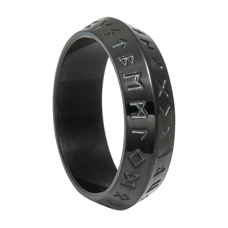 Vegvisir Wikinger Runenring aus 316L Edelstahl