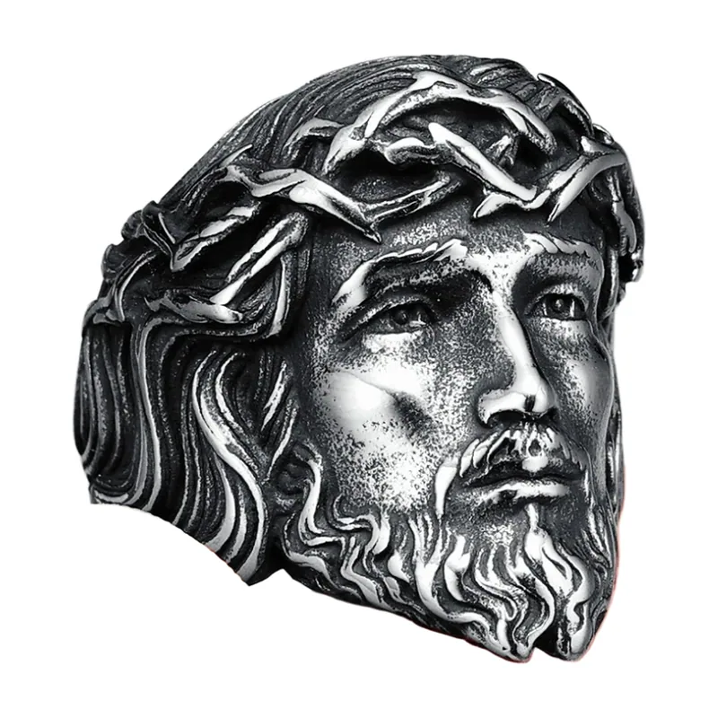 Jesus Siegelring aus 316L Edelstahl