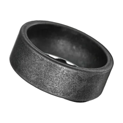 Anello Rune Vichinghe con finitura antica, Acciaio Inossidabile