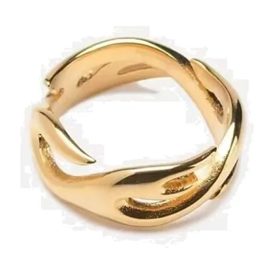 Flammen-Wrap-Ring aus poliertem 316L Edelstahl