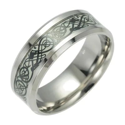 Keltischer Knoten Ring für Herren, Edelstahl 316L
