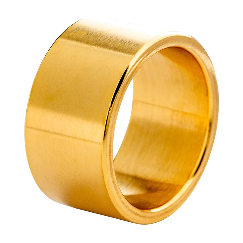 Bague Alliance Brossée, Acier Inoxydable