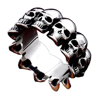Schädel Wrap-Ring aus 316L Edelstahl