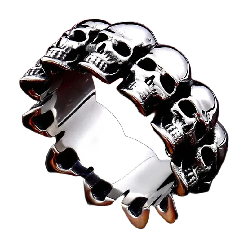 Schädel Wrap-Ring aus 316L Edelstahl