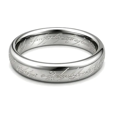 Herrenring mit Schrift-Gravur, 316L Edelstahl