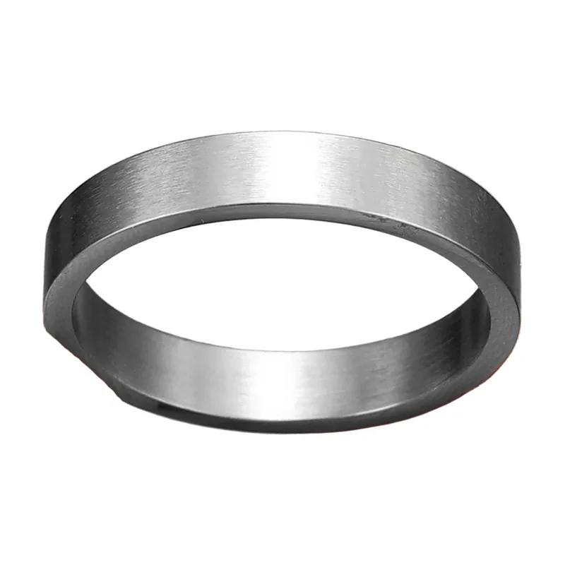 Minimalist Band Ring, 4mm Brushed Stainless Steel