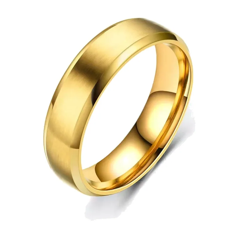 Brushed Band Ring, 8mm Stainless Steel