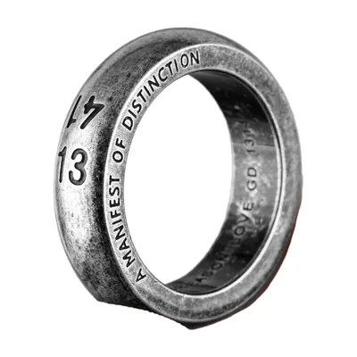 Anillo con Grabado Numérico '1314', Acero Inoxidable