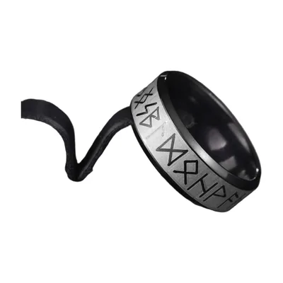Anillo de Runas de Odín para Hombre, Acero Inoxidable