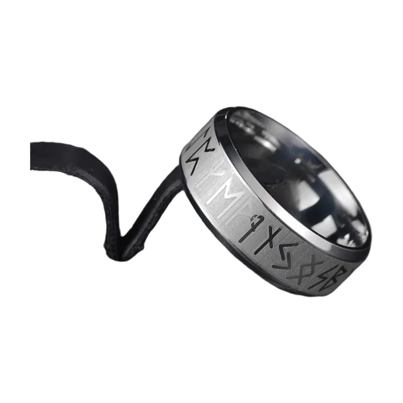 Odin Wikinger Runenring, 8mm Edelstahl