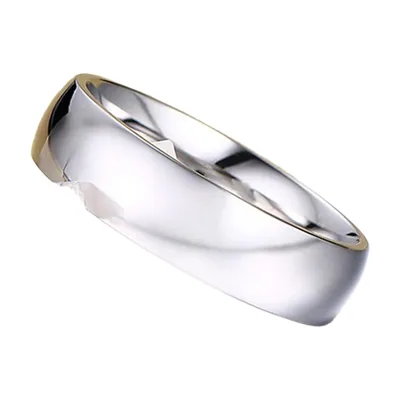Anillo de Banda Clásico Pulido, Acero Inoxidable 316L