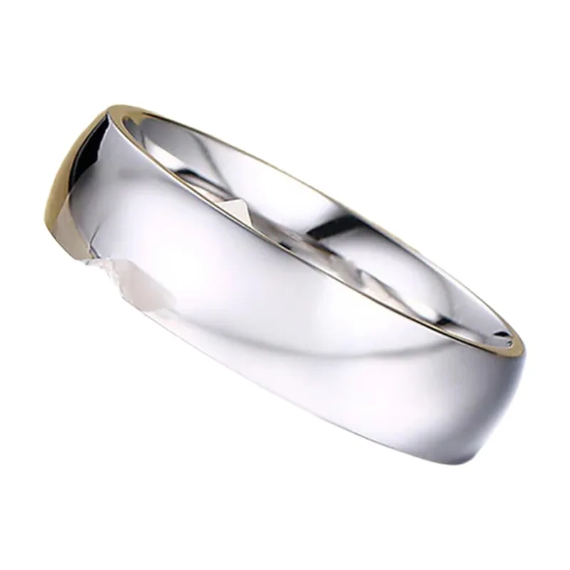 Klassischer polierter Herrenring, Edelstahl 316L