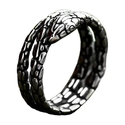 Schlangen-Wrap-Ring aus 316L Edelstahl