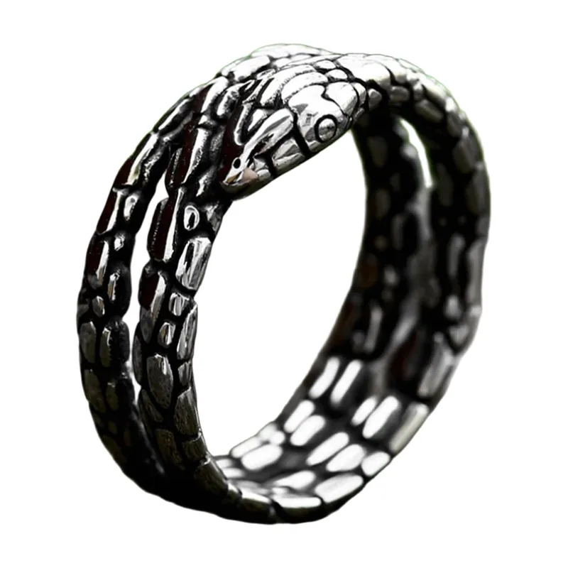 Anello a Serpente Wrap in Acciaio Inossidabile 316L