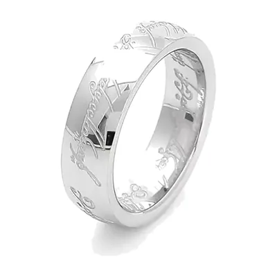 Anillo Luminou con Grabado 3D, Acero Inoxidable