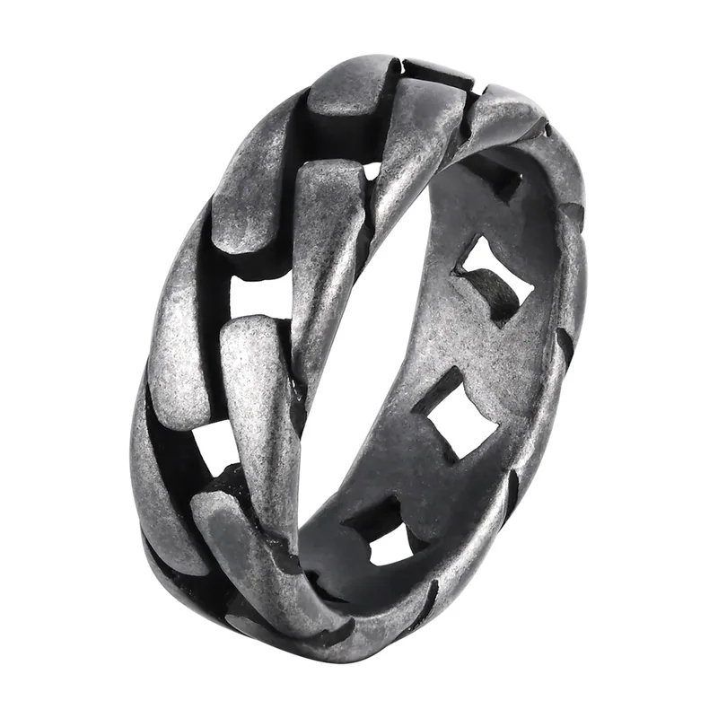 Anillo de Eslabones de Cadena, Acero Inoxidable