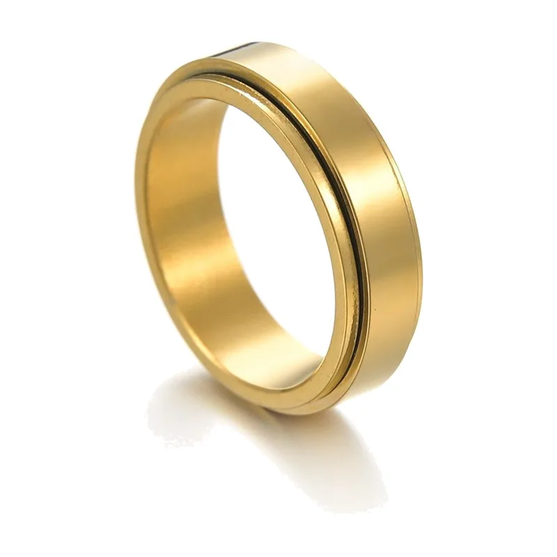 Spinner-Ring mit rotierendem Außenring, Edelstahl