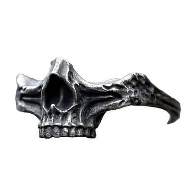 Anillo Gótico de Calavera, Acero Inoxidable