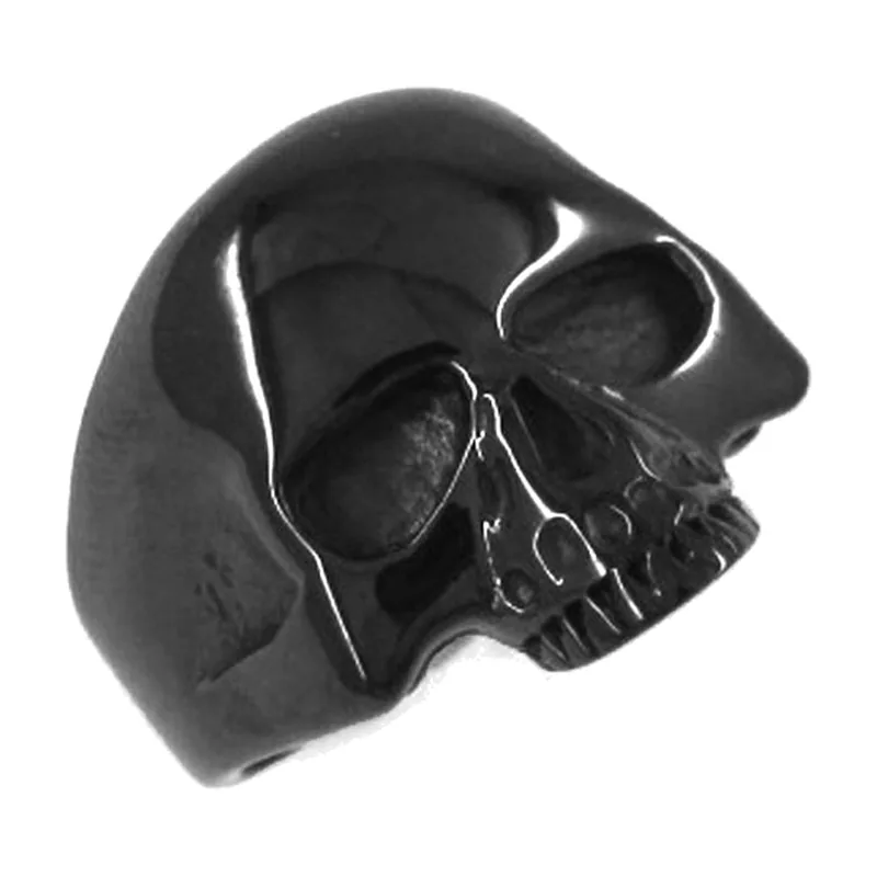 Totenkopf Statement-Ring für Herren, Edelstahl 316L