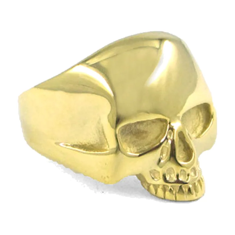 Totenkopf Statement-Ring im Biker-Stil, Edelstahl