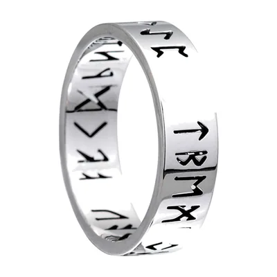 Anillo de Runas Odín Vikingo en Acero Inoxidable 316L