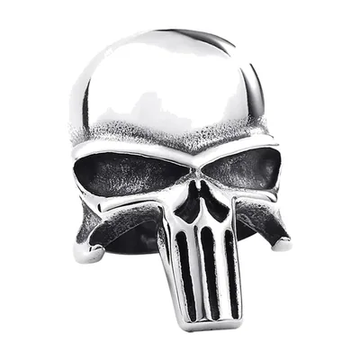 Totenkopf Statement-Ring, Edelstahl
