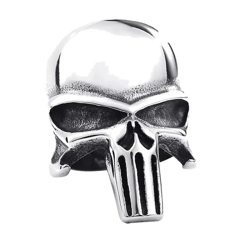 Anillo de Calavera Statement, Acero Inoxidable