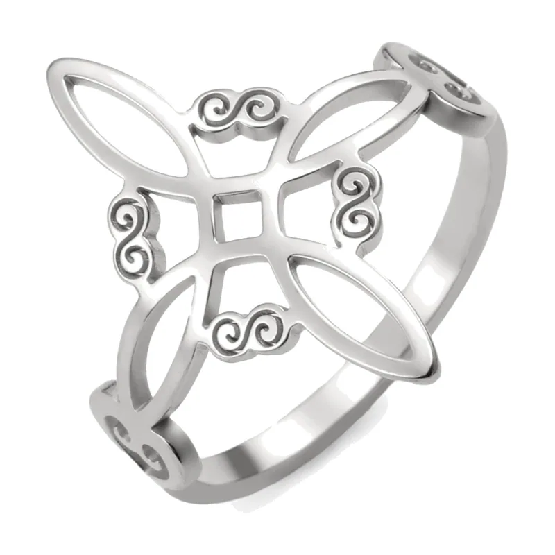 Witch's Knot Ring in 316L Stainless Steel