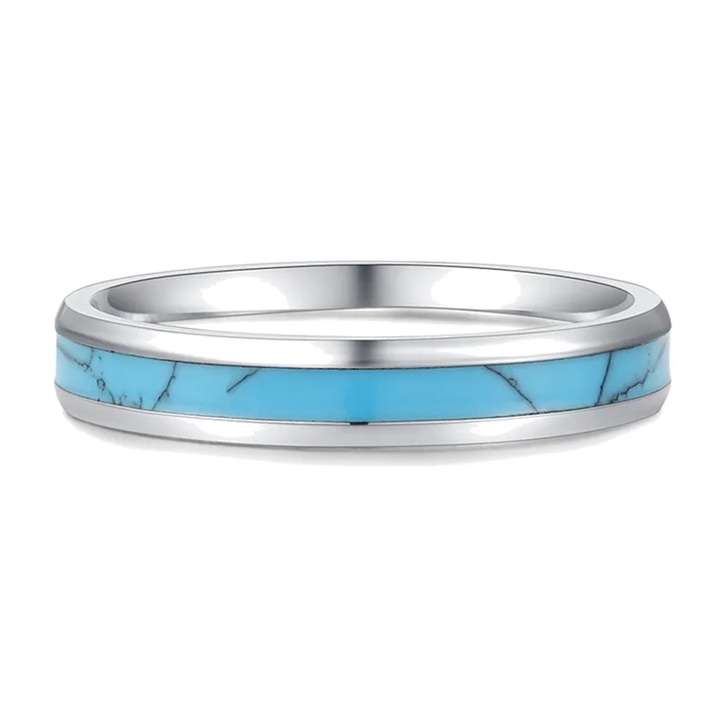 Evil Eye Ring with Blue Stone, Stainless Steel