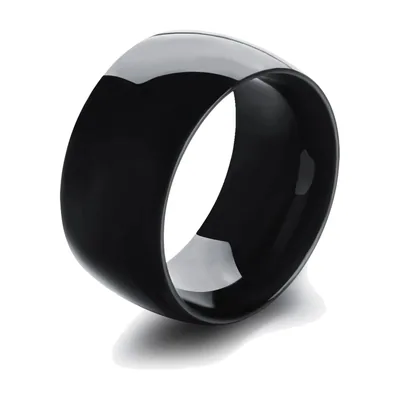 Anillo de Banda Pulido para Hombre, Acero Inoxidable 316L