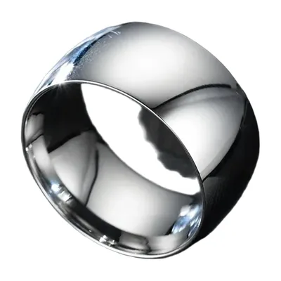 Anillo de Banda Ancha Pulido, Acero Inoxidable 316L