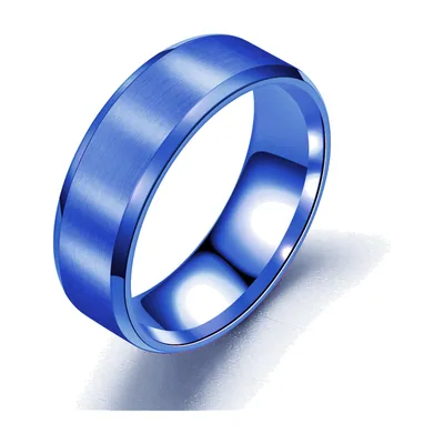 Brushed Band Ring, 8mm Stainless Steel