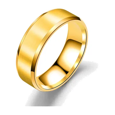 Brushed Band Ring, 316L Stainless Steel