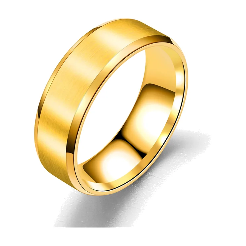 Brushed Band Ring, 316L Stainless Steel