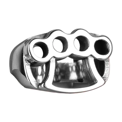 Anillo Statement Diseño Knuckle, Acero Inoxidable 316L