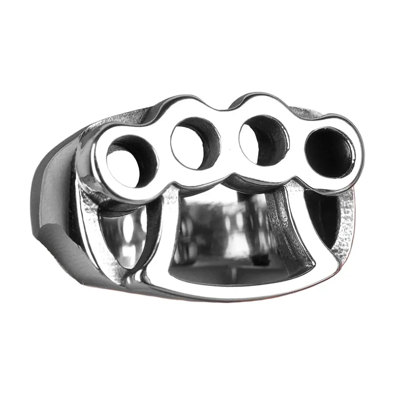Anello Statement Design Knuckle, Acciaio Inossidabile 316L