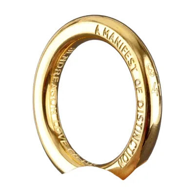 Polierter Herrenring mit Gravur aus Edelstahl
