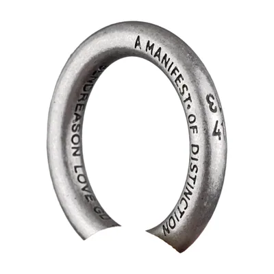Minimalistischer Gravur-Ring für Herren, Edelstahl 316L