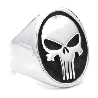 Anello Sigillo con Teschio in Acciaio Inossidabile