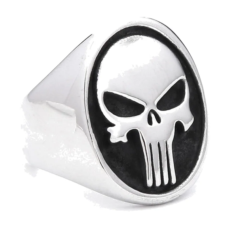 Anello Sigillo con Teschio in Acciaio Inossidabile
