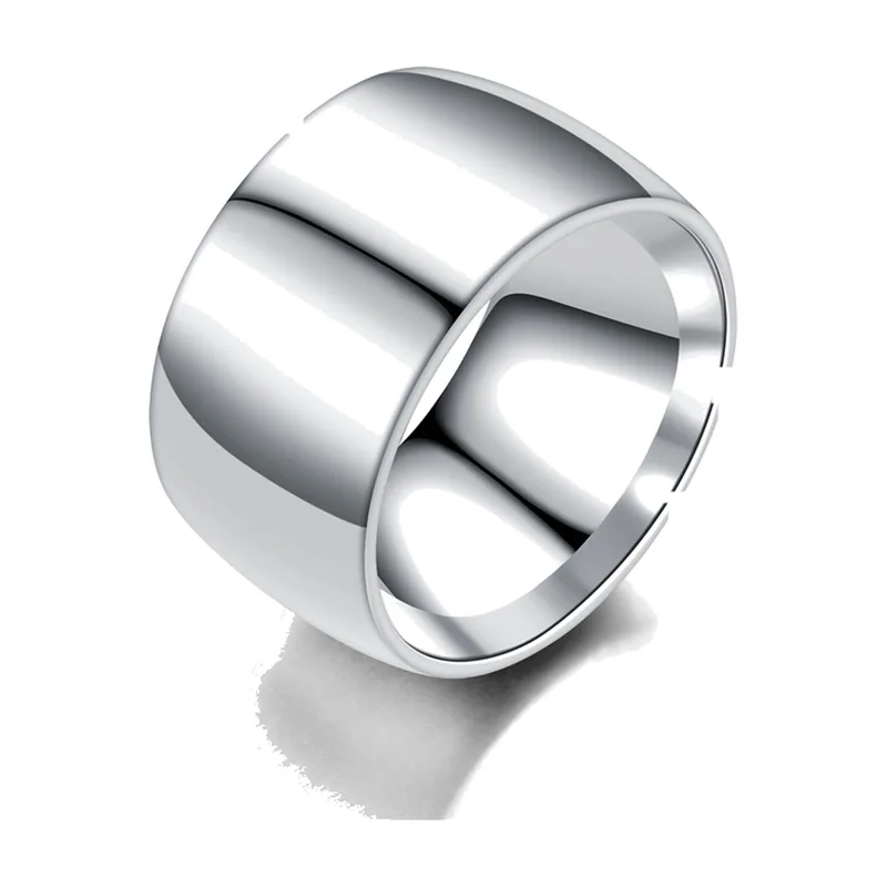 Anillo de Banda Ancha Pulido, Acero Inoxidable