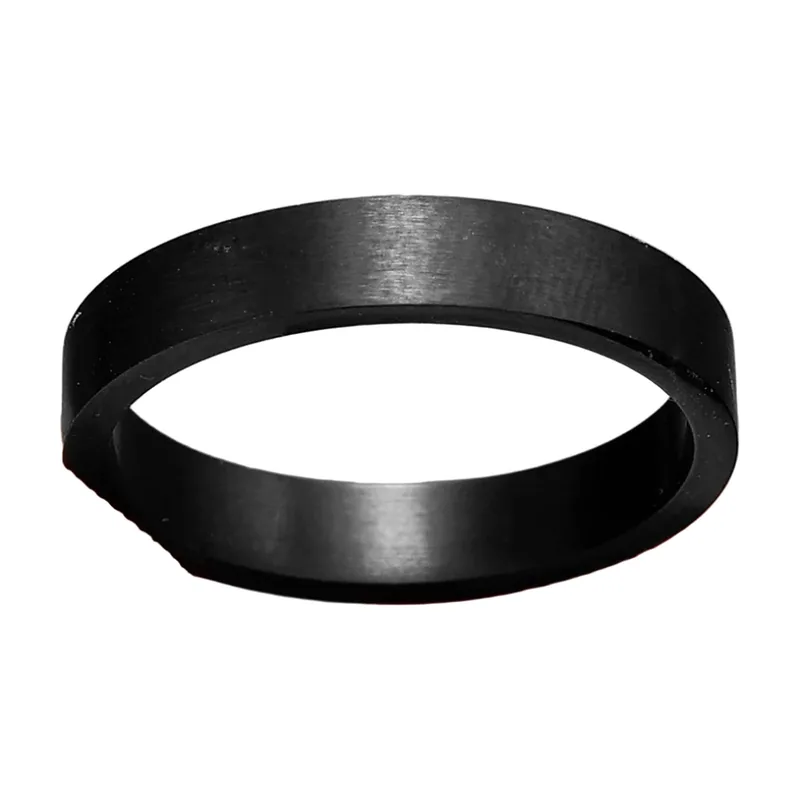 Minimalistischer Herrenring, gebürsteter Edelstahl