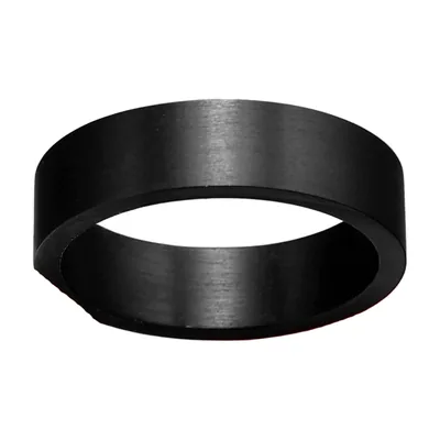 Schlichtes Bänderring, gebürsteter 316L Edelstahl