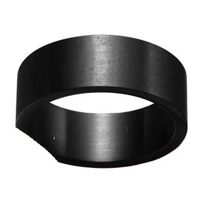 Schlichter Herrenring in Mattschwarz aus Edelstahl