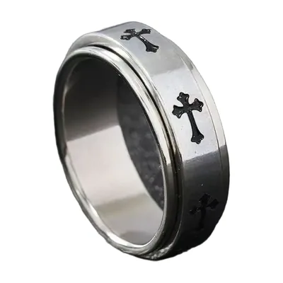 Rotierender Kreuz-Ring aus 316L Edelstahl