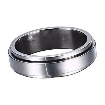 Wikinger Runen Spinner-Ring aus Edelstahl
