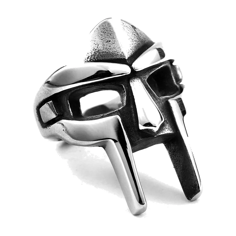 Bague Casque Spartiate Guerrier, Acier Inoxydable 316L