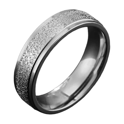 Anillo Punk Vintage con Acabado Texturizado, Acero Inoxidable