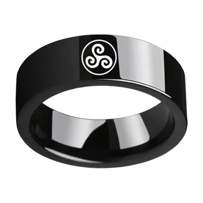 Anillo Triskele Nudo Celta, Acero Inoxidable